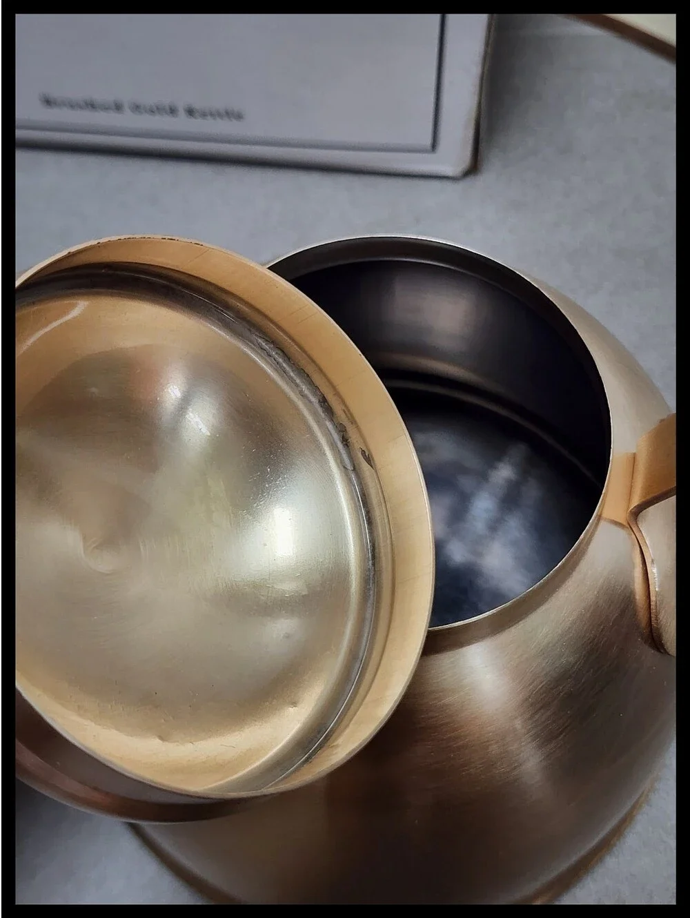 Rose & Fitzgerald Brushed Gold Kettle Crafted 18/8 Stainless 8